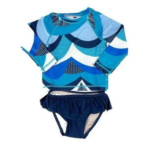 NWT Tea Collection Baby Swim Rash Guard Set, Size 12-18 Months